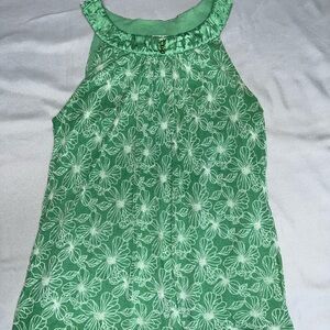 Intuitions Floral Green Top Size Medium‎